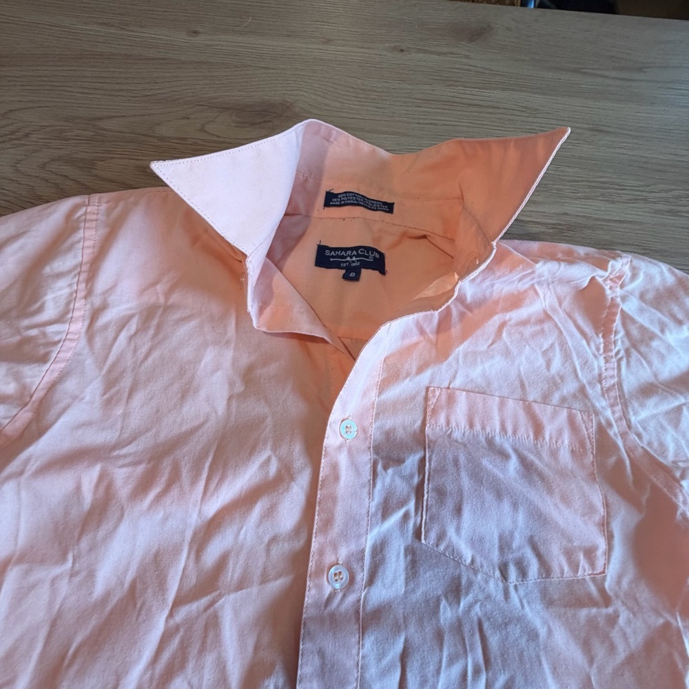 Banana Republic Men's Peach Button-Down Shirt